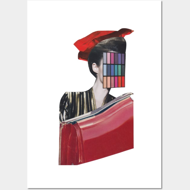 The Red Make Up Car Wall Art by Luca Mainini